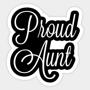 Proud Aunt Family Love Design Sticker